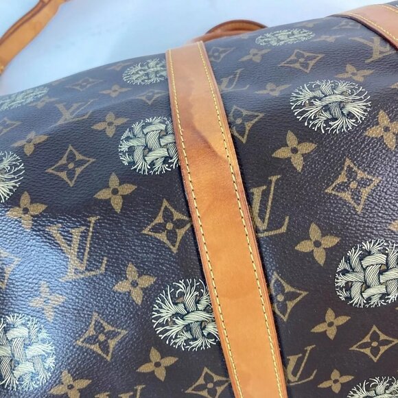 LOUIS VUITTON Monogram Christopher Nemeth collab KeepallBandouliere45 Duffle Bag - Picture 7 of 16